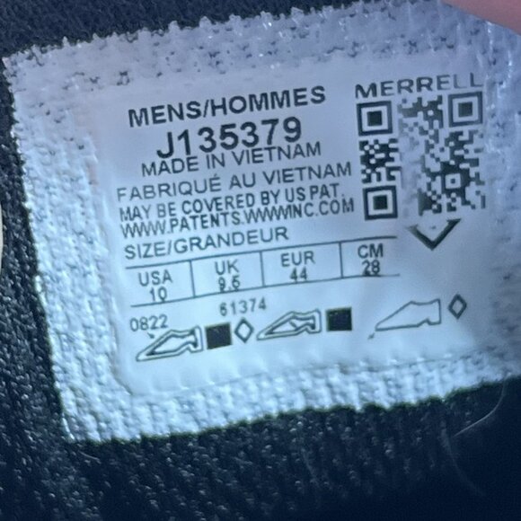 Merrell Trail Glove 6 Men's Size 10 Black Gum Running Shoes Sneakers J135379 - Picture 9 of 9